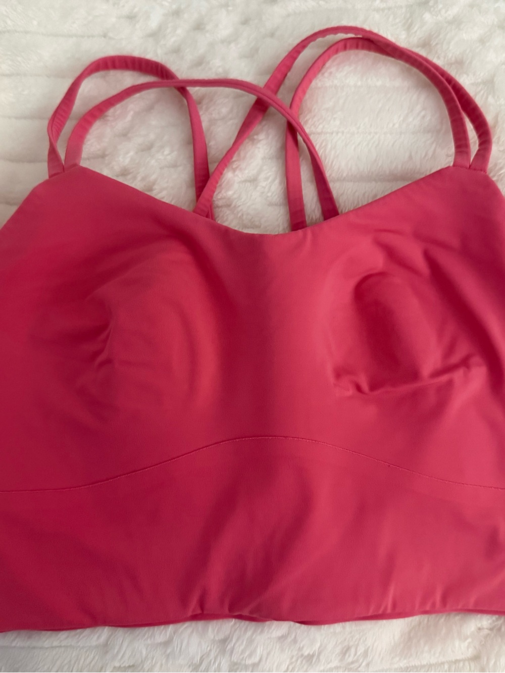 lululemon athletica Hot Pink Double-Strap Sports Bralette